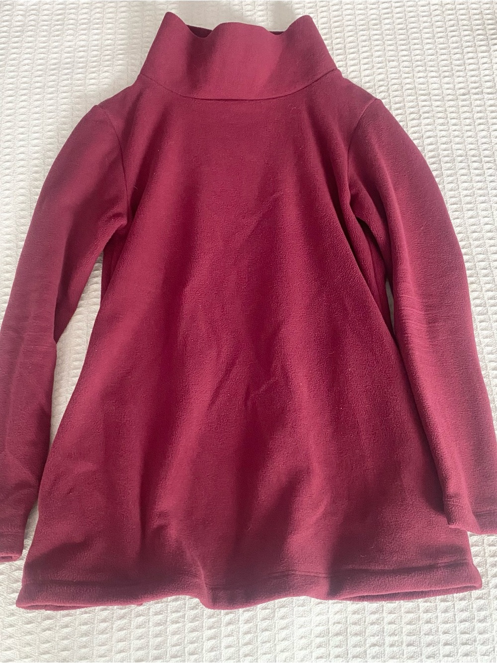 Dudley Stephens Fleece Raspberry Funnel Neck Pullover Small